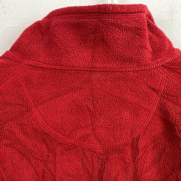 L.L. Bean Mens Red 1/4 Zip Fleece Pullover Jacket XL 100% Polyester Gorpcore - Picture 9 of 9